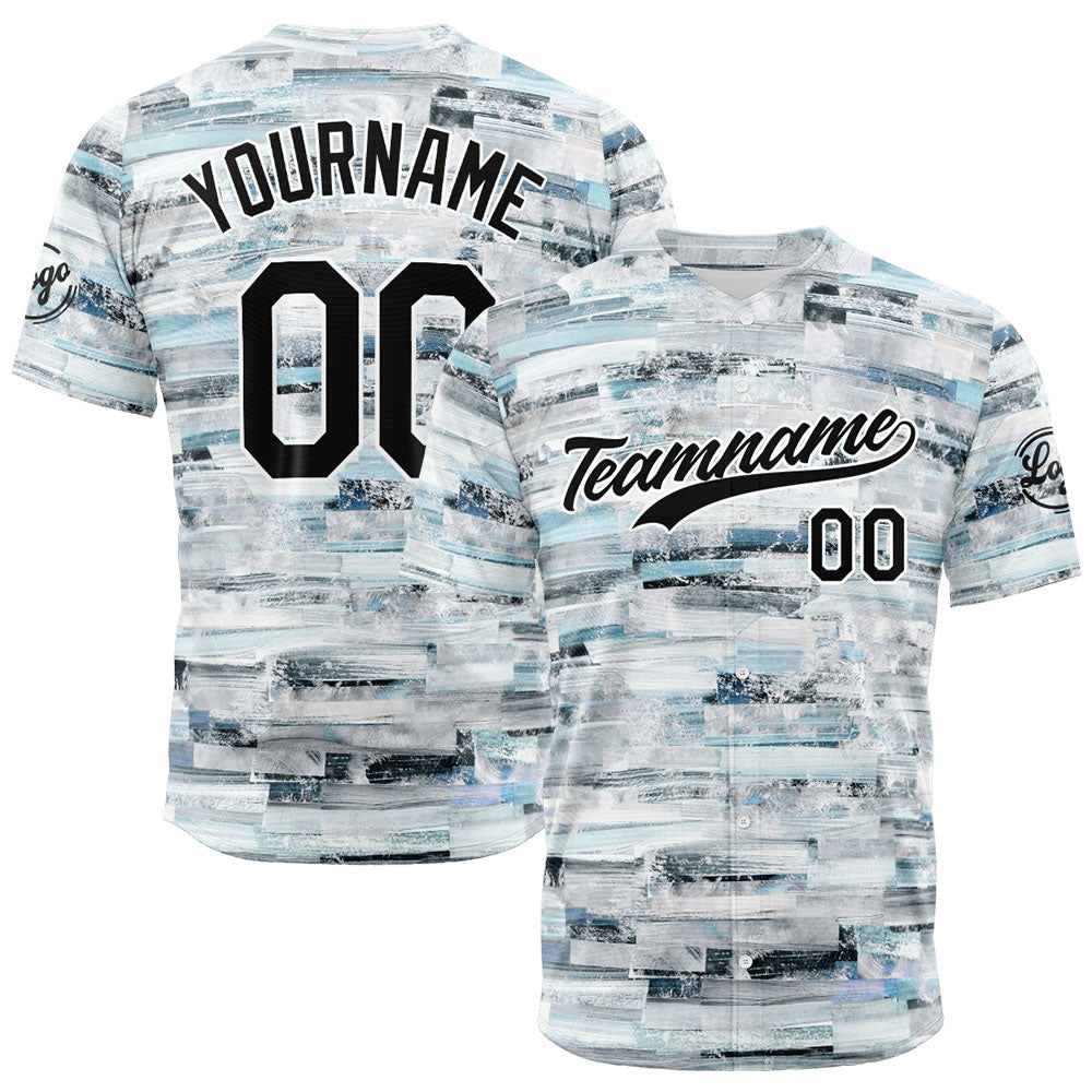 Dise?o personalizado de camiseta de béisbol con estampado a todo color y pared moteada