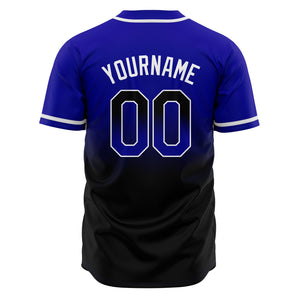 Camisetas de béisbol personalizadas con degradado nombre número y logotipo