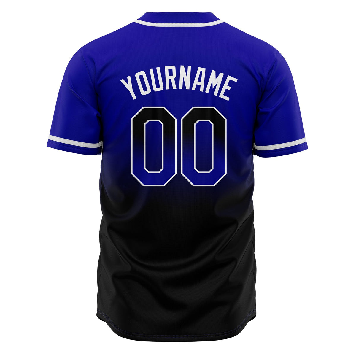 Camisetas de béisbol personalizadas con degradado nombre número y logotipo