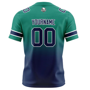 Camisetas de fútbol personalizadas con degradado-nombre-número y logotipo para adultos-niños y equipos