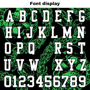 Camiseta de fútbol personalizada con nombre y número del equipo bordados y estampados-color verde hueso