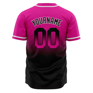 Camisetas de béisbol personalizadas con degradado nombre número y logotipo