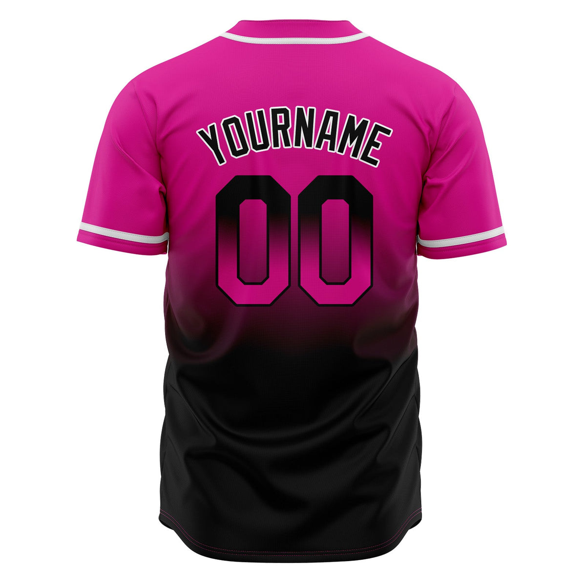 Camisetas de béisbol personalizadas con degradado nombre número y logotipo
