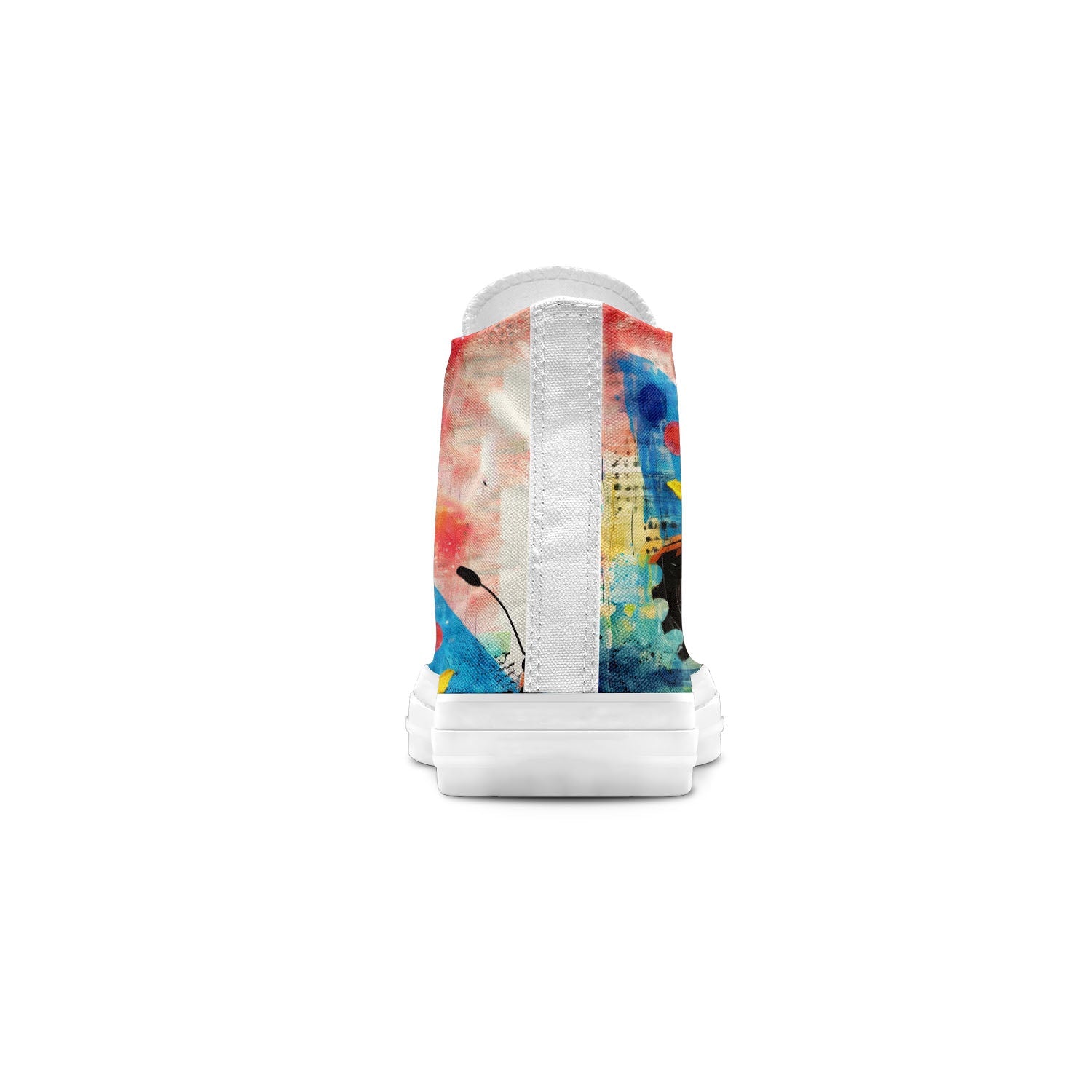 Elegancia revoloteante: Zapatillas de lona de media caña para hombre y mujer -Eleva tu estilo con estas zapatillas de lona de caña media que presentan la elegante belleza del arte de las mariposas