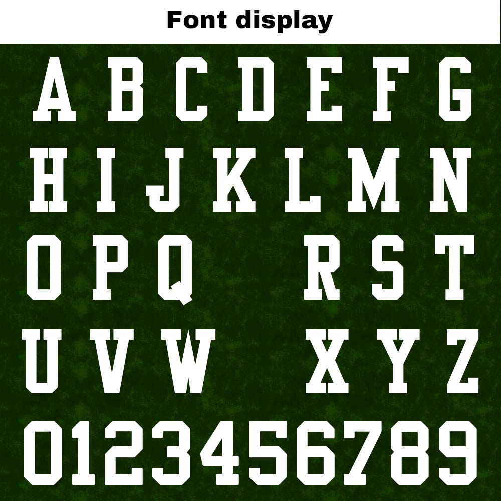 Camiseta de fútbol personalizada con nombre y número del equipo impresos y bordados-color verde oscuro