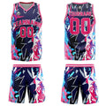 Uniforme de baloncesto personalizado de color rojo roto con tu logotipo-nombre y número impresos