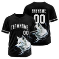 Uniformes de béisbol personalizados Wolf-Black de alta calidad para niños y adultos & optimizados para el rendimiento