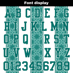 Camiseta de fútbol personalizada con nombre y número del equipo impresos y bordados-color blanco y verde
