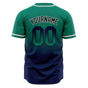 Camisetas de béisbol personalizadas con degradado nombre número y logotipo