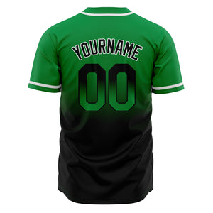 Camisetas de béisbol personalizadas con degradado nombre número y logotipo