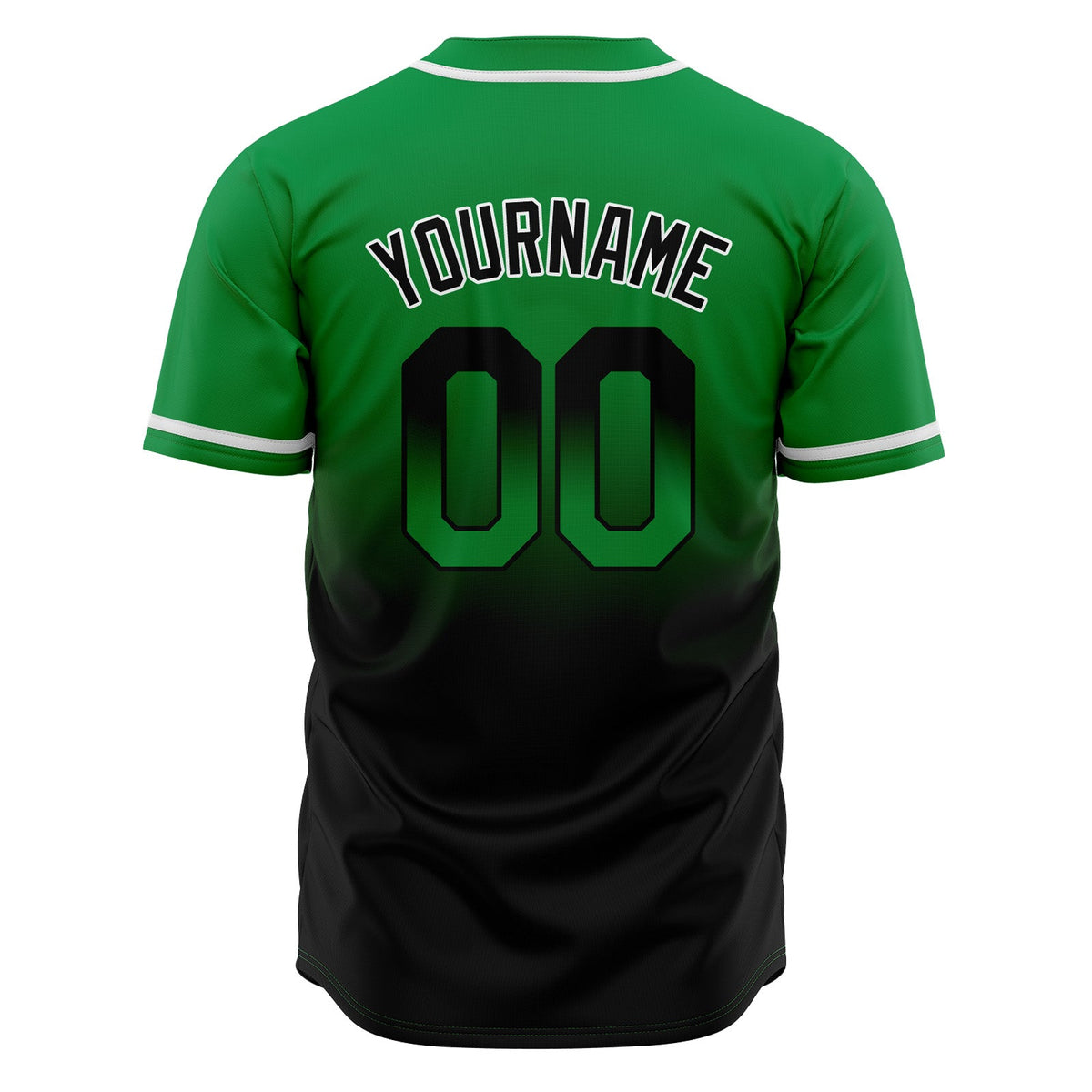 Camisetas de béisbol personalizadas con degradado nombre número y logotipo