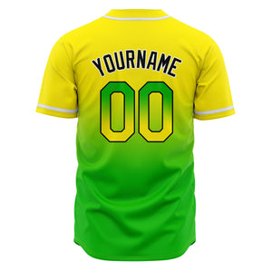 Camisetas de béisbol personalizadas con degradado nombre número y logotipo