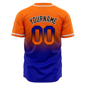 Camisetas de béisbol personalizadas con degradado nombre número y logotipo