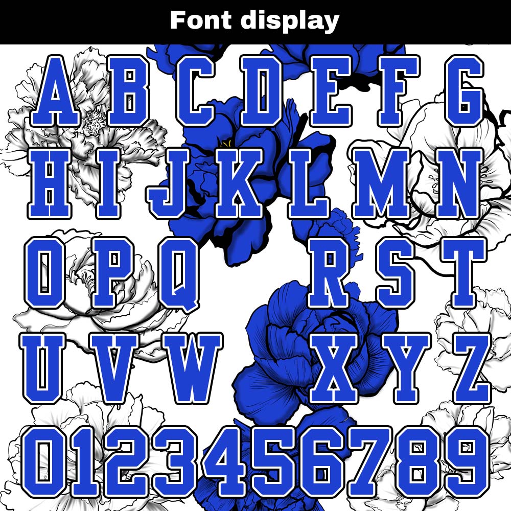 Camiseta de fútbol personalizada con nombre y número del equipo bordados-color blanco y azul marino