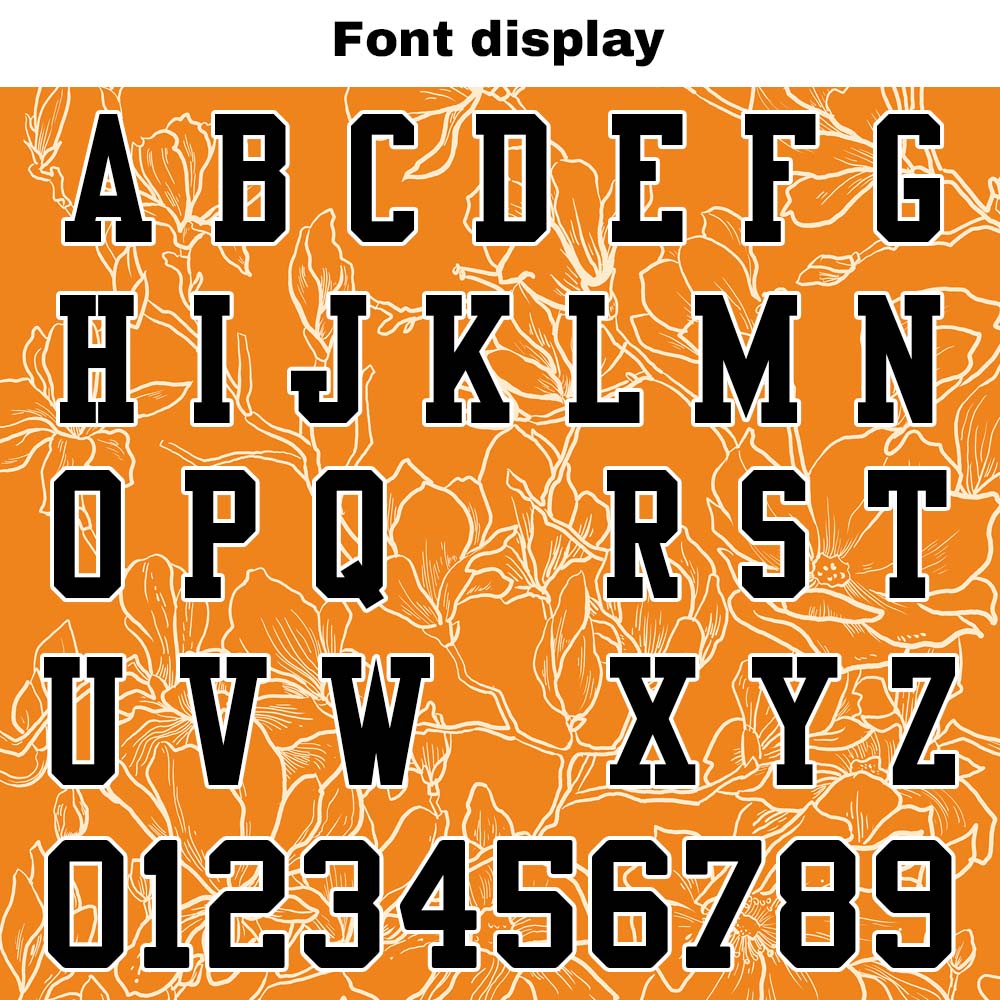 Camiseta de fútbol personalizada con nombre y número del equipo impresos y bordados-color naranja