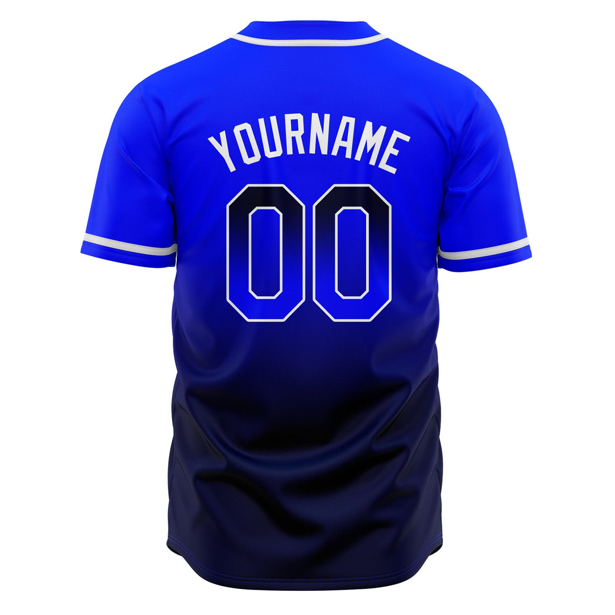 Camisetas de béisbol personalizadas con degradado nombre número y logotipo
