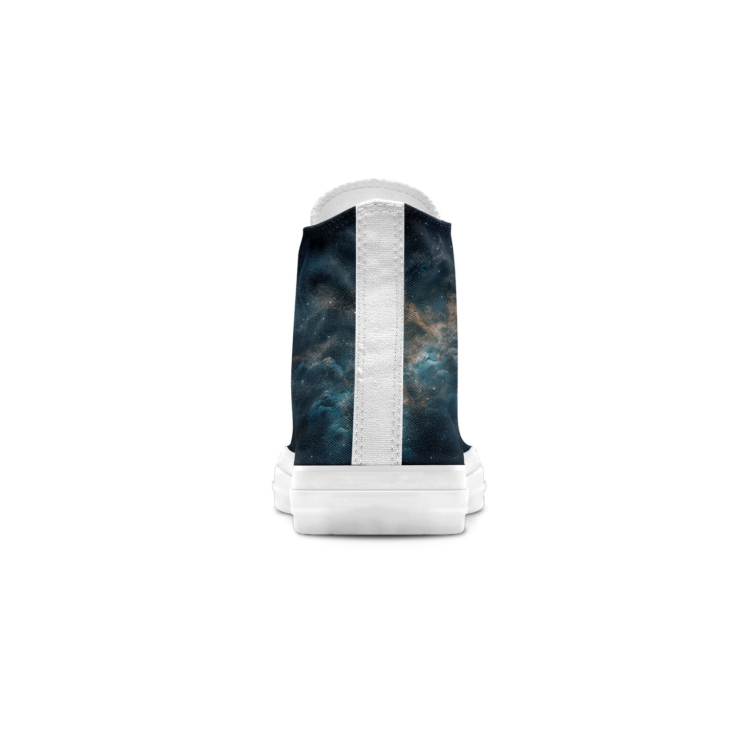 Bajo el dosel celestial: Zapatillas unisex de lona de media caña -Abraza la noche con el diseño Cielo de Medianoche