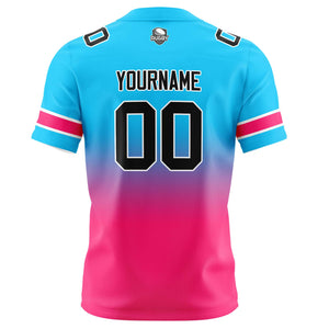 Camisetas de fútbol personalizadas con degradado-nombre-número y logotipo para adultos-niños y equipos