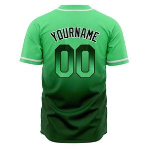 Camisetas de béisbol personalizadas con degradado nombre número y logotipo