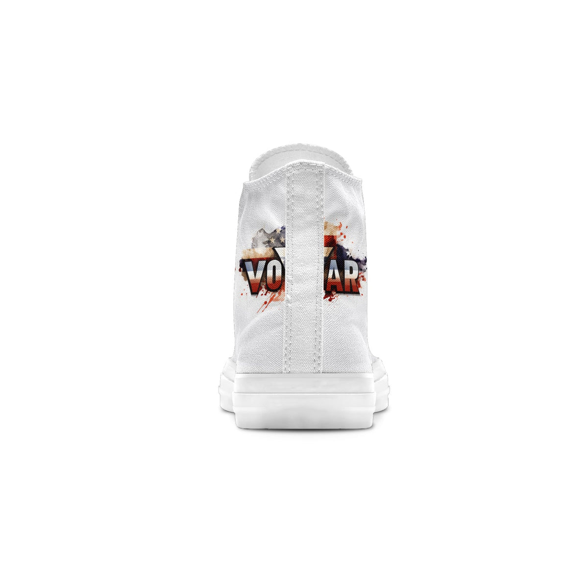 Resalta tu estilo con zapatillas de lona de media caña con estampado de grafiti para hombre y mujer