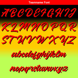 Uniforme de baloncesto personalizado con degradado amarillo impreso con tu logotipo-nombre y número