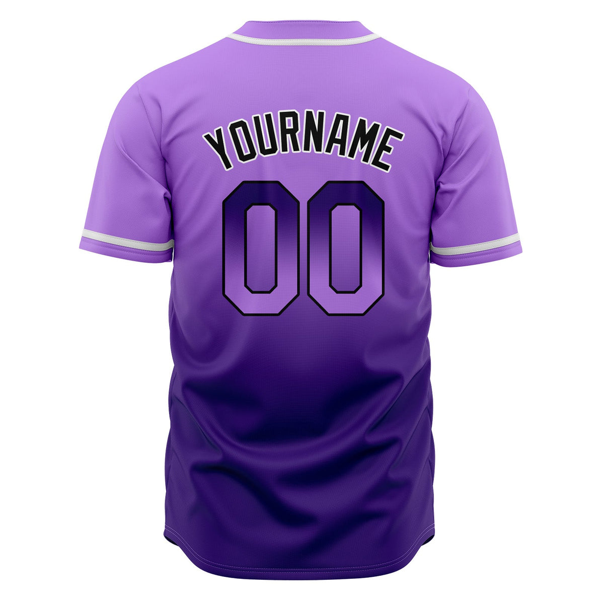 Camisetas de béisbol personalizadas con degradado nombre número y logotipo