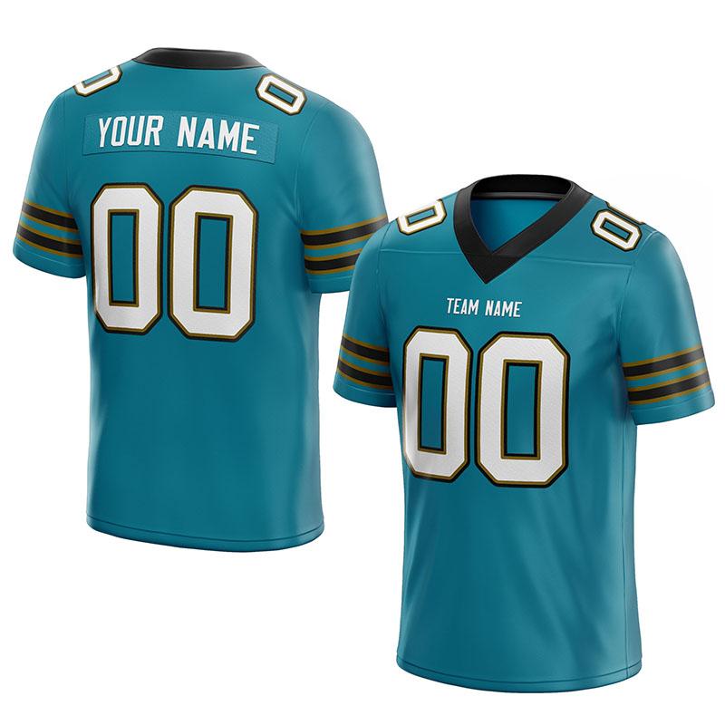 custom authentic football jersey gray-navy-orange mesh