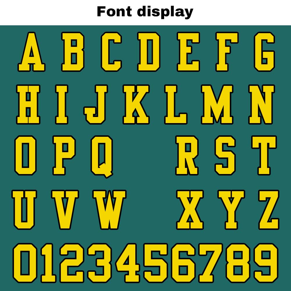 Camiseta de fútbol personalizada con nombre y número del equipo impresos y bordados-color verde