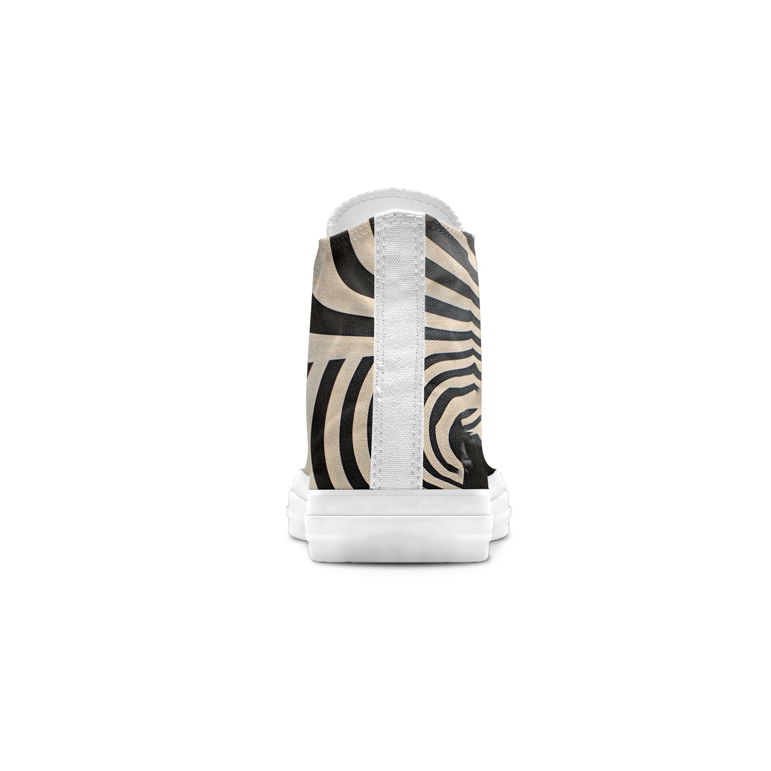 Pop Pup Art: Zapatillas unisex de lona de media caña -Adéntrate en la elegancia desenfadada con nuestros originales diseños de perros de Op Art para hombre y mujer