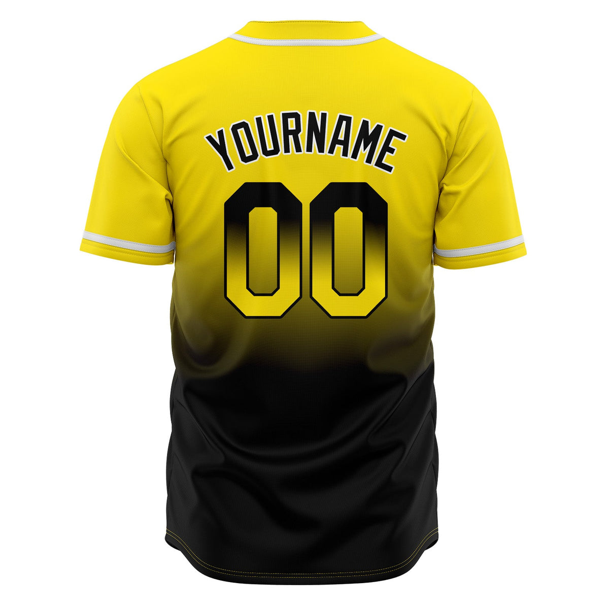 Camisetas de béisbol personalizadas con degradado nombre número y logotipo