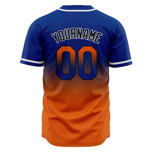 Camisetas de béisbol personalizadas con degradado nombre número y logotipo