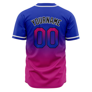 Camisetas de béisbol personalizadas con degradado nombre número y logotipo