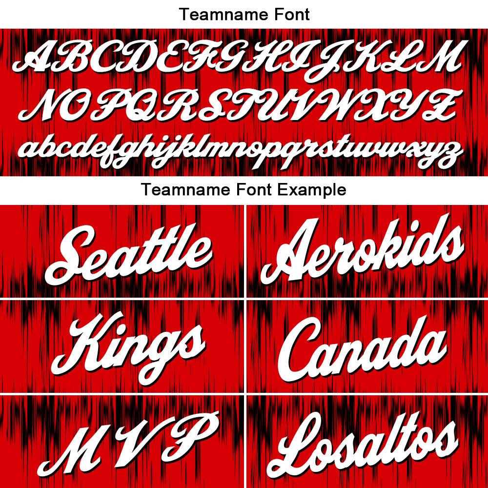 Uniforme de baloncesto personalizado Acoustic Wave rojo con tu logotipo-nombre y número impresos