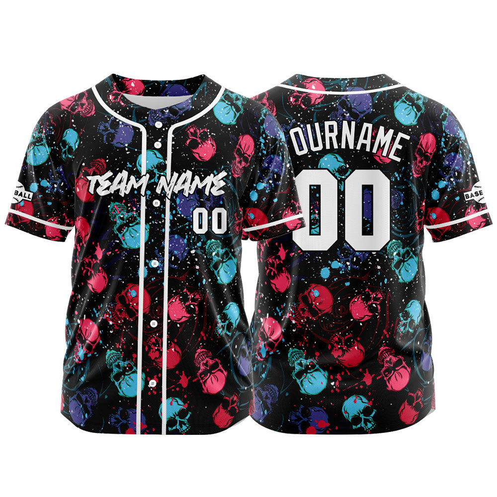 Camiseta de béisbol personalizada para hombres mujeres ni?os y jóvenes con bordados e impresión en rojo y azul