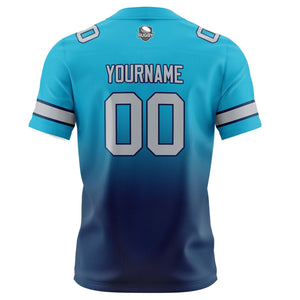 Camisetas de fútbol personalizadas con degradado-nombre-número y logotipo para adultos-niños y equipos