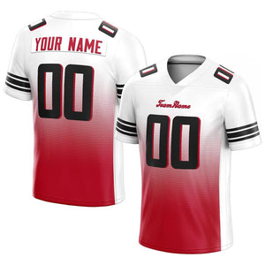 custom authentic gradient fashion football jersey purple-black-white mesh