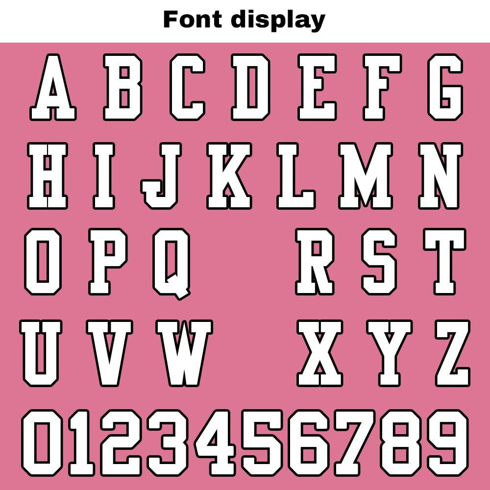 Camiseta de fútbol personalizada con nombre y número del equipo impresos y bordados-color rosa