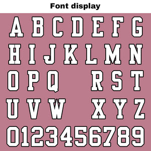 Camiseta de fútbol personalizada con nombre y número del equipo impresos y bordados-color rosa