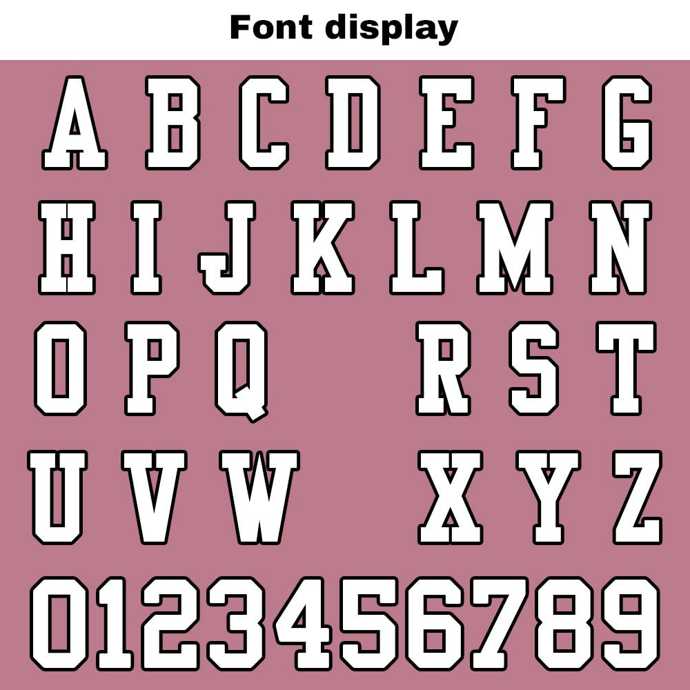 Camiseta de fútbol personalizada con nombre y número del equipo impresos y bordados-color rosa