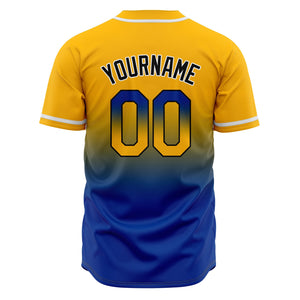 Camisetas de béisbol personalizadas con degradado nombre número y logotipo