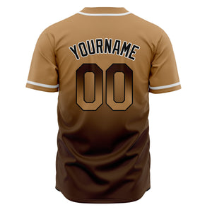 Camisetas de béisbol personalizadas con degradado nombre número y logotipo