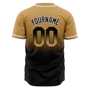 Camisetas de béisbol personalizadas con degradado nombre número y logotipo
