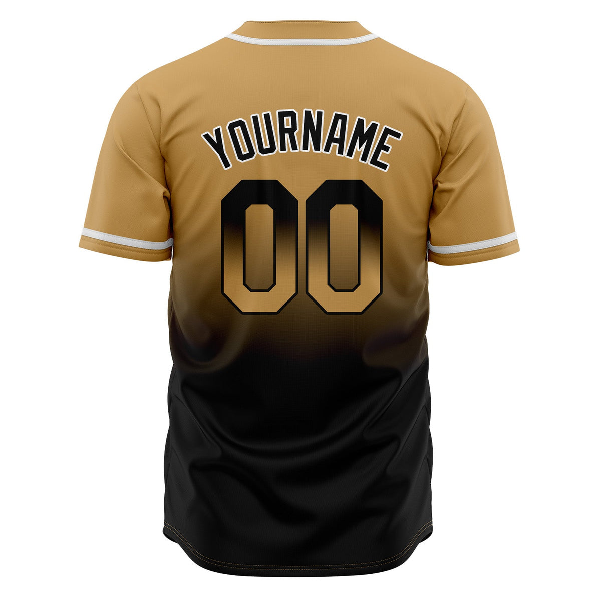 Camisetas de béisbol personalizadas con degradado nombre número y logotipo