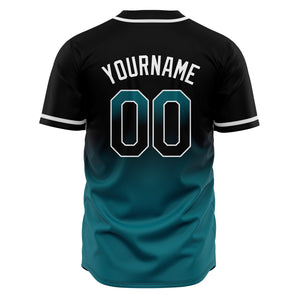 Camisetas de béisbol personalizadas con degradado nombre número y logotipo