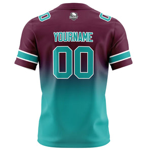 Camisetas de fútbol personalizadas con degradado-nombre-número y logotipo para adultos-niños y equipos
