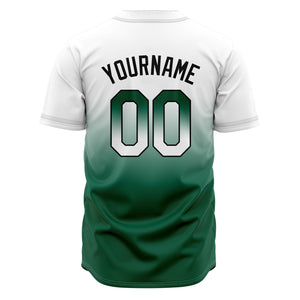 Camisetas de béisbol personalizadas con degradado nombre número y logotipo