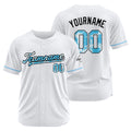 Camiseta de béisbol blanca personalizada con diseño bordado & camisetas de béisbol estilo hip hop personalizadas