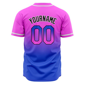 Camisetas de béisbol personalizadas con degradado nombre número y logotipo