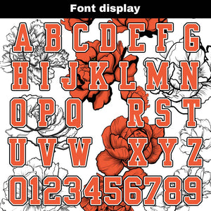 Camiseta de fútbol personalizada con nombre y número del equipo impresos y bordados-color naranja