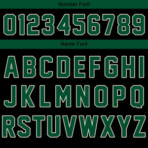 Chaqueta universitaria personalizada estilo Letterman para hombres-mujeres y jóvenes-color verde y negro